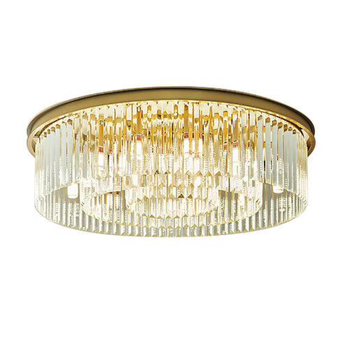 Sabine Kristall-Deckenleuchte Elegante Gold-Kristalllampe