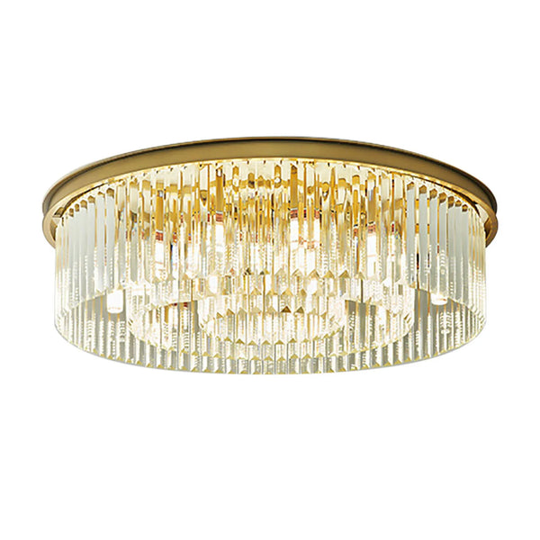 Sabine Kristall-Deckenleuchte Elegante Gold-Kristalllampe
