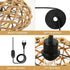 Alessia Pendelleuchte Rattan E27 Dimmbare Plug-in | Shiraki