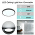 Torbjörn LED Deckenleuchte Industrial 24W Schwarz | Shiraki