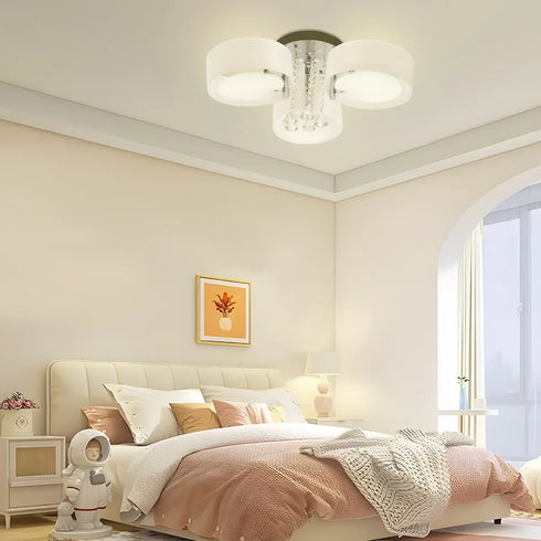 Beatrix Moderne K9 Kristall LED Deckenleuchte mit Fernbedienung | Shiraki
