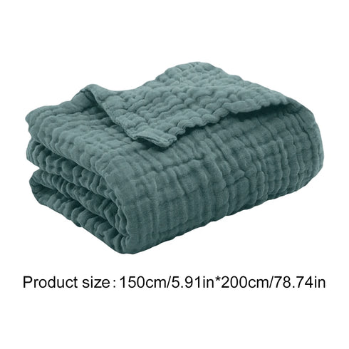 Brooklyn Musselin-Decke 150×200 cm Baumwolle atmungsaktiv | Shiraki