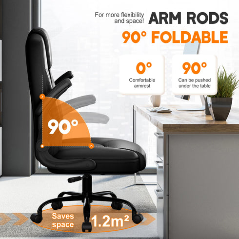 Rocco Ergonomischer Bürostuhl – Premium Leder & Memory Foam