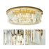 Sabine Kristall-Deckenleuchte Elegante Gold-Kristalllampe