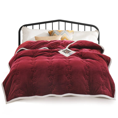 Ada Flanell Decke 3-lagig Extra Dicke Winter Kuscheldecke | Shiraki