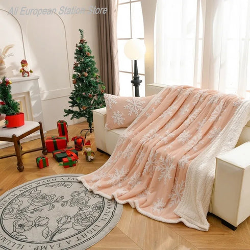Savannah doppelseitiger Flanell ‑ Fleecedecke | Shiraki