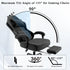 Valerio Ergonomischer Gaming-Stuhl mit Massage Lendenstütze & Fußstütze
