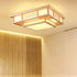 Seikiri – Japanische LED-Deckenleuchte Holz Quadratisch | Shiraki