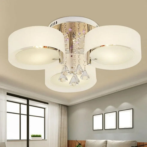Beatrix Moderne K9 Kristall LED Deckenleuchte mit Fernbedienung | Shiraki