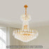 Geneviève Kristall-Chandelier | Goldene Luxus-K9-Deckenleuchte