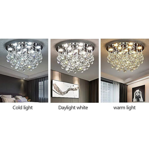 Luce Moderne Kristall-Kronleuchter-Deckenleuchte mit 9 Lichtquellen | Shiraki