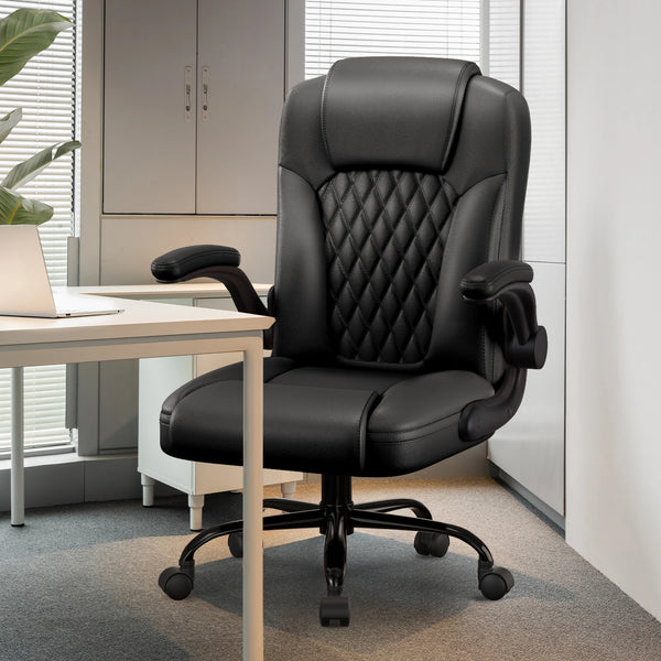 Rocco Ergonomischer Bürostuhl – Premium Leder & Memory Foam