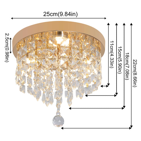 Amelie Elegant Chandelier LED Ceiling Lamp | Shiraki