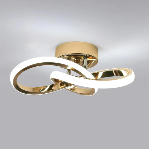 Aveline LED Deckenleuchte 22W Kleeblatt Aluminium Weiß | Shiraki