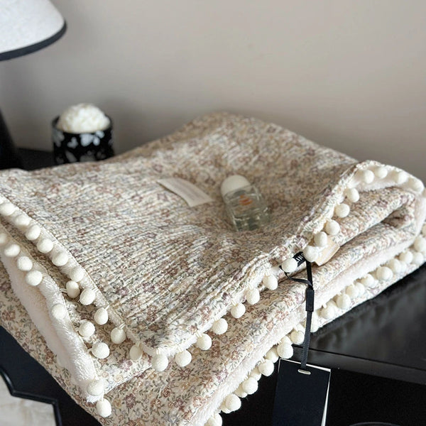 Alice Dicke Sherpa‑Coral‑Fleece Decke | Shiraki