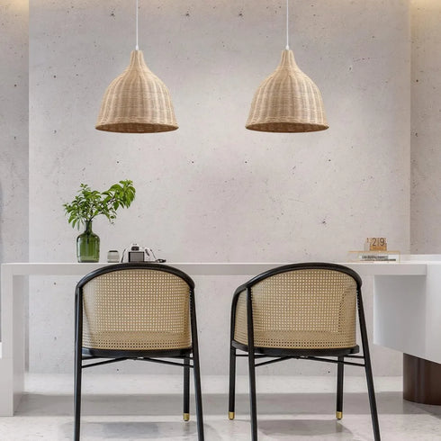 Liv – Handgewebte Bambus-Pendelleuchte im Boho-Landhausstil | Shiraki