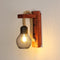 Annelie Holz Wandleuchte Vintage E27 Hanfseil | Shiraki