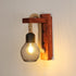 Annelie Holz Wandleuchte Vintage E27 Hanfseil | Shiraki