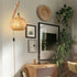 Freya Vintage Wandleuchte Rattan & Holz E27 | Shiraki