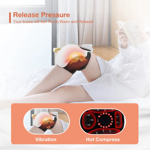 Beheiztes Kniemassagegerät Kabelloser LED-Bildschirm | KneeRelax Pro