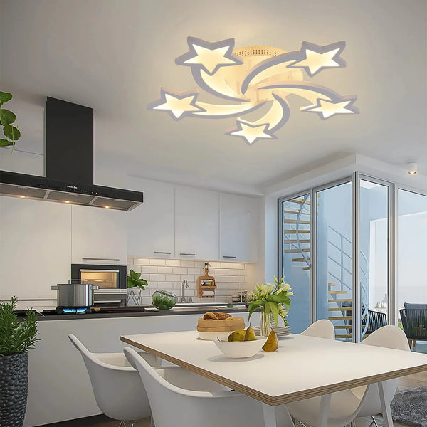 Véla – Nordische LED-Deckenleuchte mit Stern-Design | Shiraki