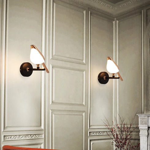 Sofie LED Wandleuchte Nordic Golden Bird Design | Shiraki