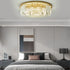 Sabine Kristall-Deckenleuchte Elegante Gold-Kristalllampe
