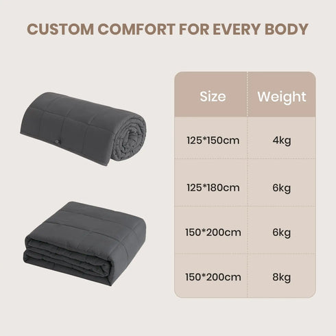 Avery Gewichtsdecke 4–8 kg für Erwachsene | Shiraki