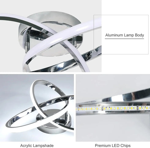 Elysia LED Deckenleuchte dimmbar mit Fernbedienung | Shiraki