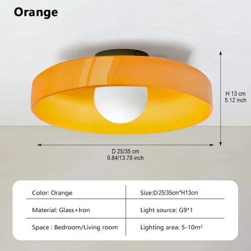 Aurélie Nordic Glas LED Deckenleuchte | Shiraki