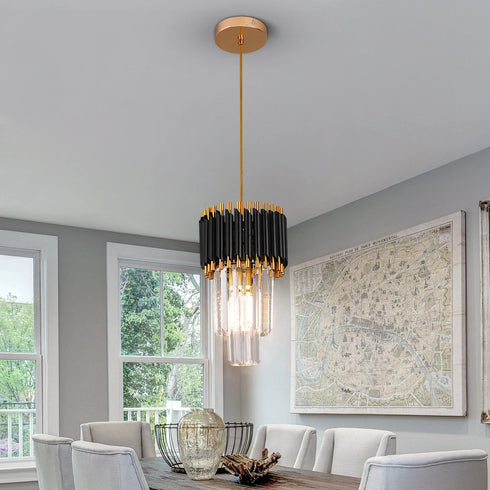 Liv – Moderne LED Pendelleuchte aus Glas & Kristall | Shiraki
