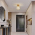 Freja Kristall LED Deckenleuchte E27 Metall Gold | Shiraki