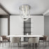 Marcelline – Luxus Kristall LED-Deckenleuchte Silber | Shiraki