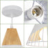 Signe Retro LED Pendelleuchte E27 Weiß Aluminium | Shiraki