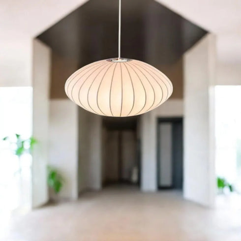 Chiara Japanische Seiden Pendelleuchte Wabi-Sabi LED | Shiraki