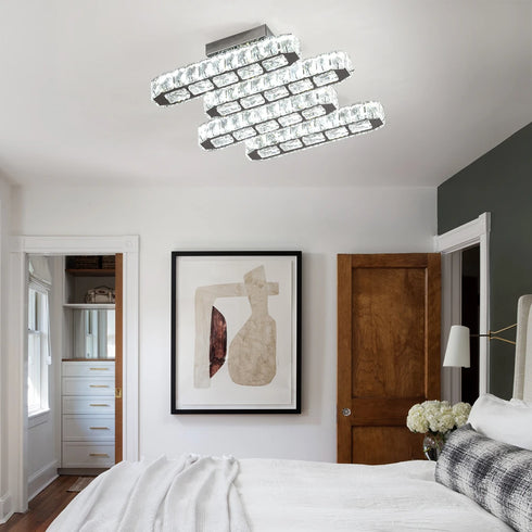 Isabella Luxus LED Kristall-Deckenleuchte | Shiraki