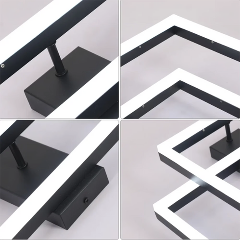 Freja LED Deckenleuchte 50 cm Quadrat Acryl Modern | Shiraki