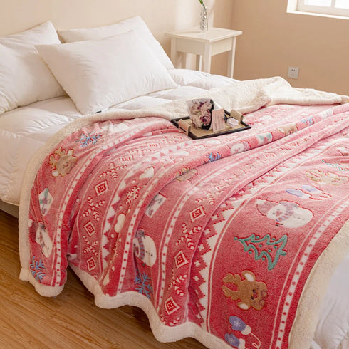 Natalie Weihnachts-Flanell-Decke | Shiraki