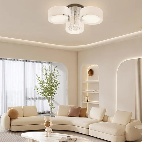 Beatrix Moderne K9 Kristall LED Deckenleuchte mit Fernbedienung | Shiraki
