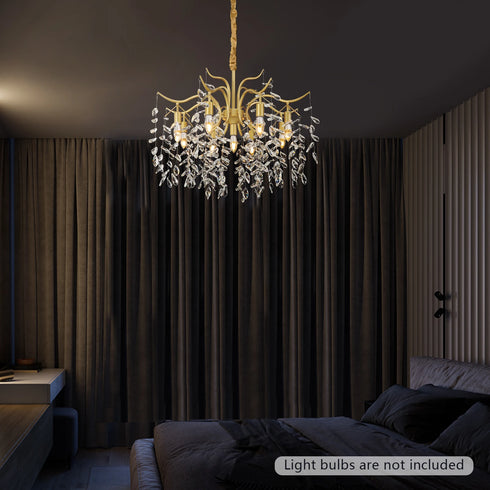 Belle Kristall Kronleuchter goldener Ast-Look | Shiraki