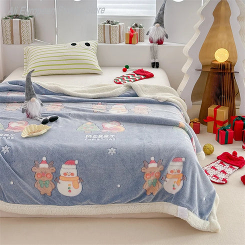 Elina Weihnachtsfleecedecke 100% Polyester | Shiraki