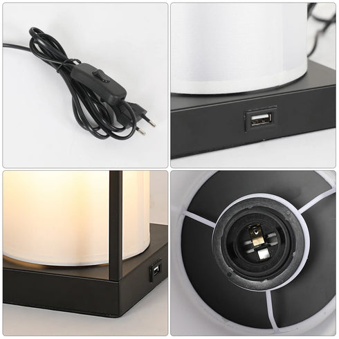 Liv Tischlampe rechteckig E27 Touch 3 Ebenen | Shiraki