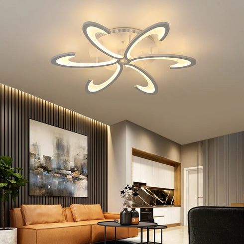 Siena Modern Acrylic LED Chandelier Ceiling Light | Shiraki