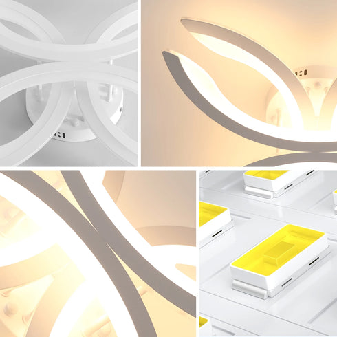 Axel LED Deckenleuchte Blütenform Dimmbar mit Fernbedienung | Shiraki