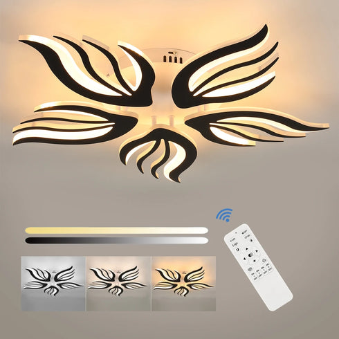Finn LED Deckenleuchte Blumenform dimmbar | Shiraki