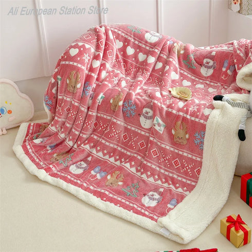 Natalie Weihnachts-Flanell-Decke | Shiraki