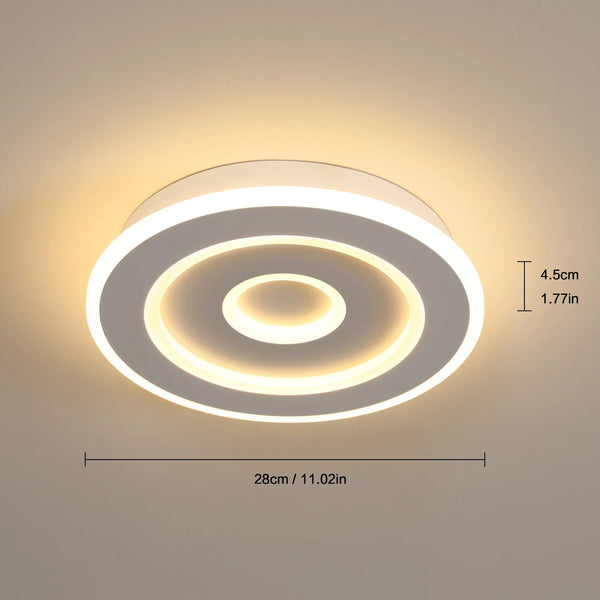 Freja Ultra-Flache LED Deckenleuchte 28W 3000K | Shiraki