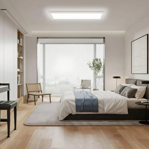 Sindre LED Panel Deckenleuchte Weiß | Shiraki