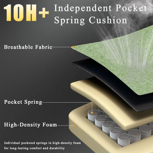 Valentino Ergonomischer Gaming-Stuhl mit Taschenfederkern & Fußstütze