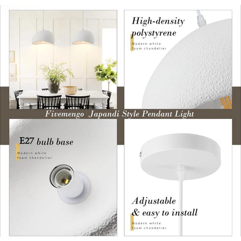 Clémence Moderne Pendelleuchte Polystyrol| Shiraki